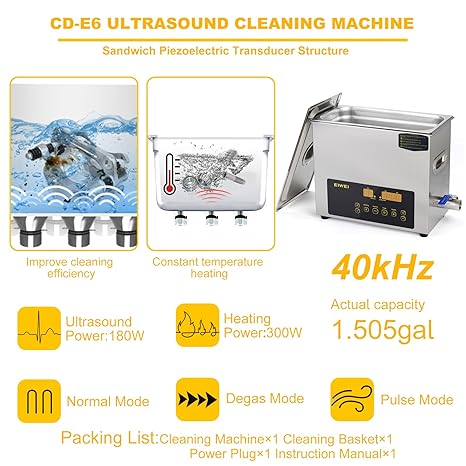 6L Ultrasonic Cleaner Dual-Frequency