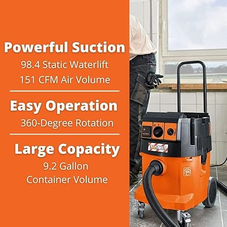 Fein Turbo II X AC HEPA Professional Wet/Dry Dust Extractor