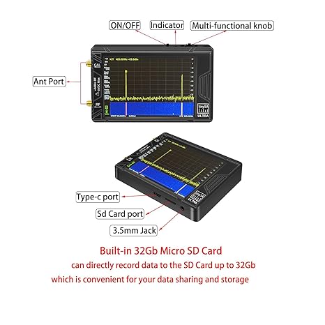 Upgraded TinySA Ultra Spectrum Analyzer